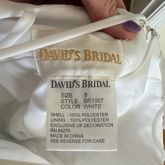 David's Bridal White Dress - Picture 6 of 6